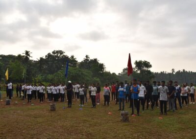 Hostel sports meet Students take part in large numbers