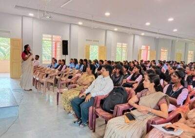 Anushree Raj resource person at Vijaya College