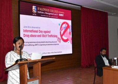 Awareness talk on drug abuse and illicit trafficking