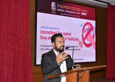 Awareness talk on drug abuse and illicit trafficking