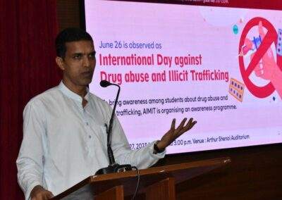 Awareness talk on drug abuse and illicit trafficking