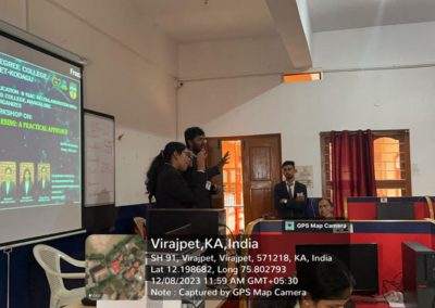 M.Sc Data Science students hold workshop in Virajpet