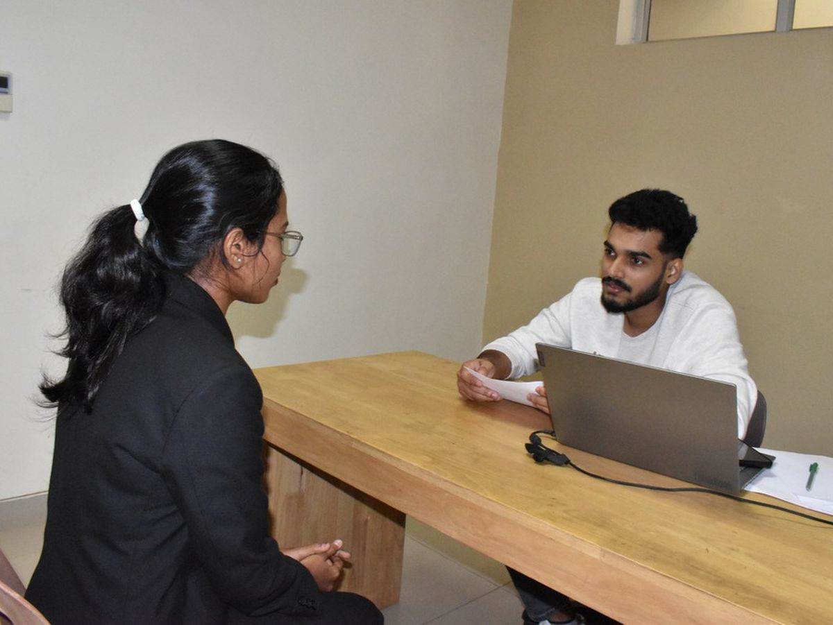 IT department holds mock placement drive